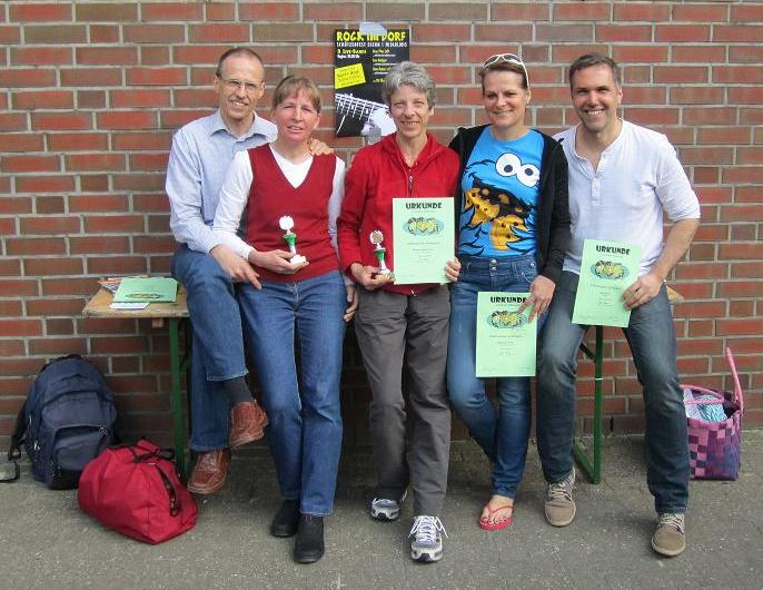 Gewonnen hat jeder: Andreas, Helga, Marlen, Stephie, Ralph